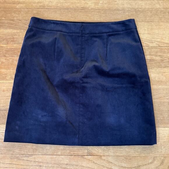 NWT Ann Taylor navy blue corduroy mini pencil skirt size 14
 b6 - Picture 4 of 4